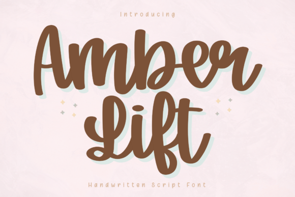 Amber Lift: A Handwritten Script Font with Modern Warmth