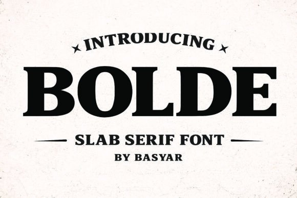 Bolde: A Serif Font with True Grit