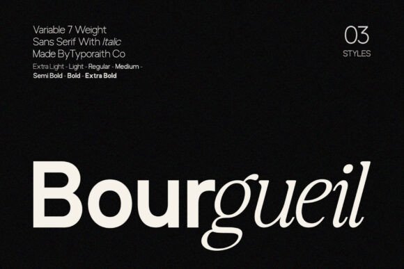 Bourgueil: The Modern Sans Serif for Clear Communication