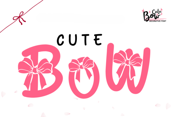 Cute Bow: The Playful Font for Girly Branding