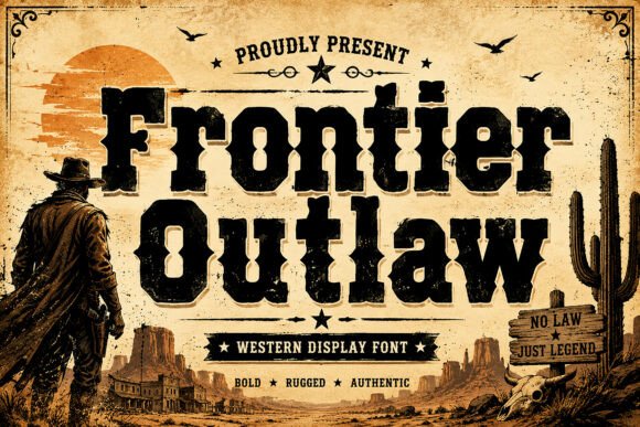 Frontier Outlaw: A Western Typeface for Bold Branding