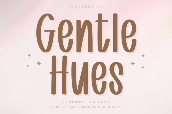Gentle Hues: A Handwritten Font for Calm, Clean Design