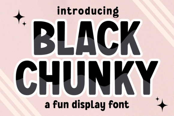 Make a Bold Statement with Black Chunky Display Font