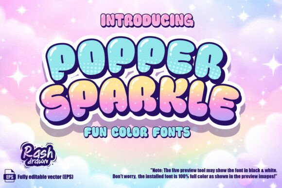 Popper Sparkle: A Creative Font for Modern Designers