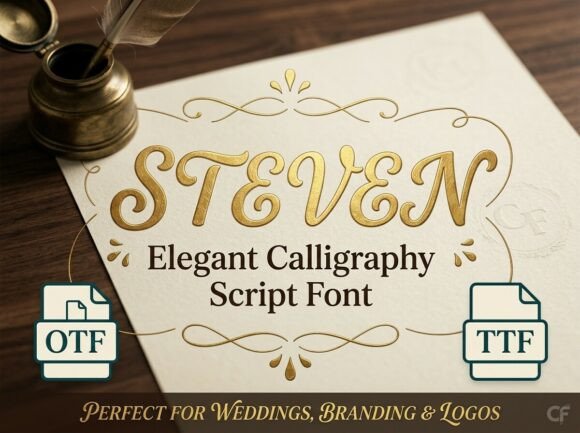 Steven: The Calligraphy Font for Timeless Branding