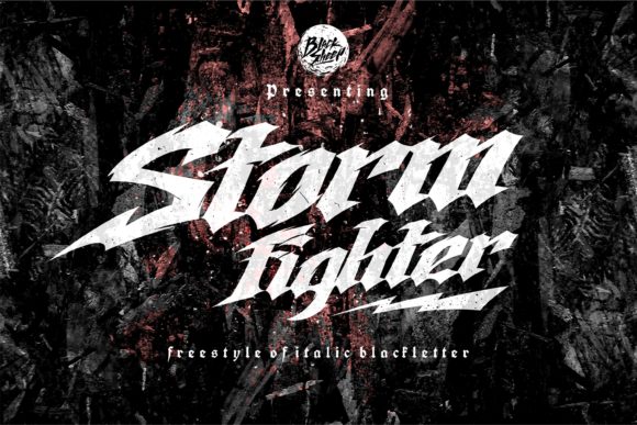 Storm Fighter: A Freestyle Blackletter Font for Bold Projects