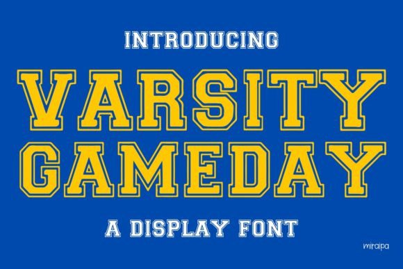 Varsity Gameday: The Modern Display Font for Bold Projects
