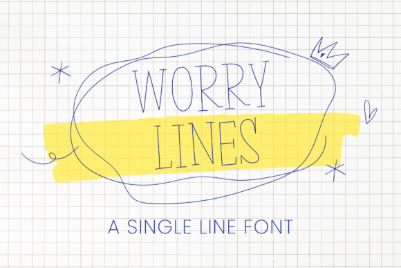 Worry Line: A Serif Font for Modern, Uncluttered Design